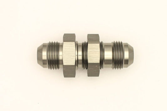 DeatschWerks - DeatschWerks 8AN Male Flare To 8AN Male Flare Bulkhead Adapter (Incl. Nut) - Demon Performance