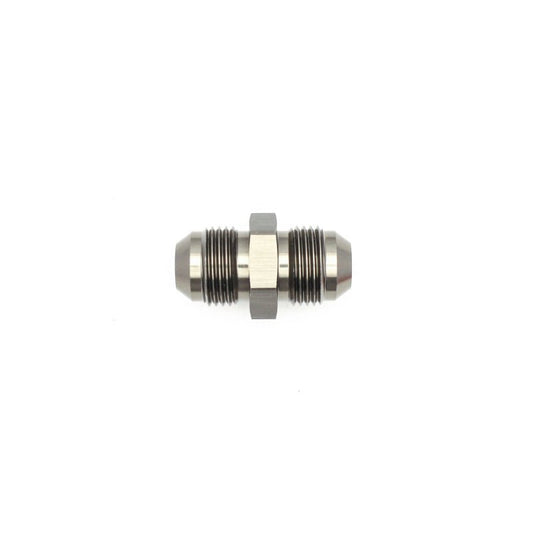 DeatschWerks - DeatschWerks 8AN Male Flare to 8AN Male Flare Coupler - Anodized Matte Black - Demon Performance