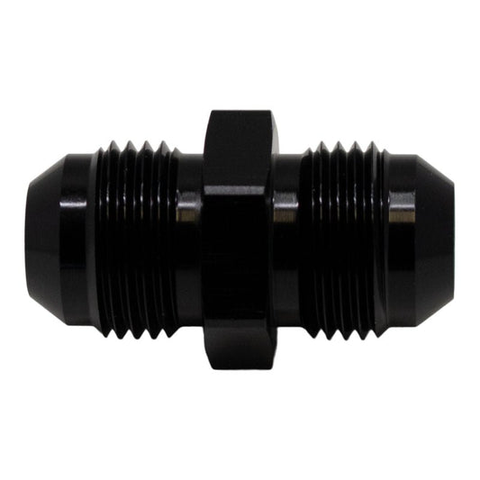 DeatschWerks - DeatschWerks 8AN Male Flare to 8AN Male Flare Coupler - Anodized Matte Black - Demon Performance
