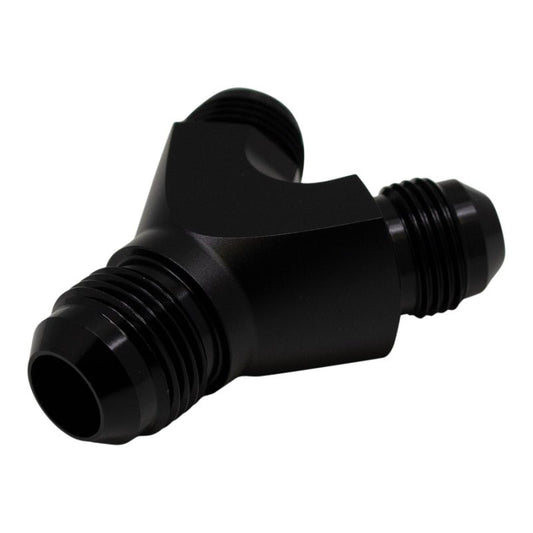 DeatschWerks - DeatschWerks 8AN Male Flare to 8AN Male Flare to 10AN Male Flare Y Fitting - Anodized Matte Black - Demon Performance