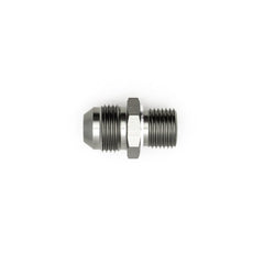 DeatschWerks - DeatschWerks 8AN Male Flare to M16 X 1.5 Male Metric Adapter (Incl Washer) - Anodized Matte Black - Demon Performance