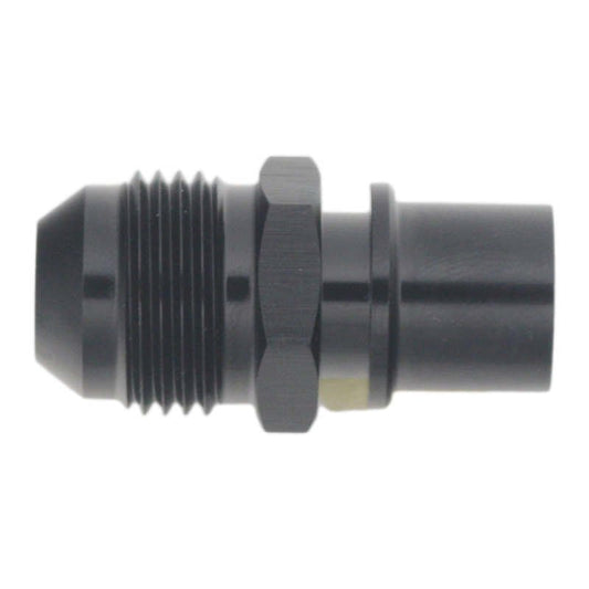 DeatschWerks - DeatschWerks 8AN Male Flare to Toyota Module Quick Connect - Anodized Matte Black - Demon Performance