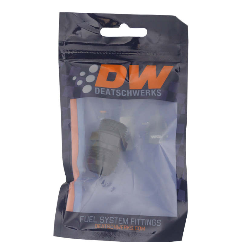 DeatschWerks - DeatschWerks 8AN ORB Male to 10AN Male Flare Adapter - Anodized Matte Black - Demon Performance