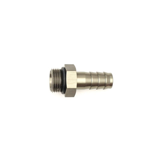 DeatschWerks - DeatschWerks 8AN ORB Male to 1/2in Male Triple Barb Fitting (Incl O-Ring) - Anodized Matte Black - Demon Performance