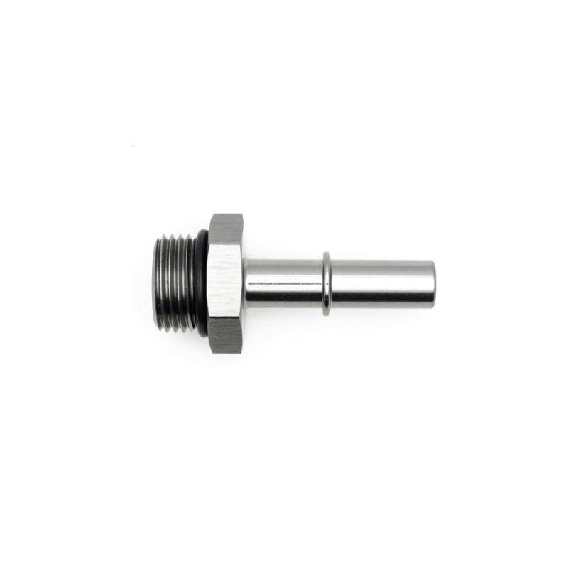 DeatschWerks - DeatschWerks 8AN ORB Male to 3/8in Male EFI Quick Connect Adapter - Anodized Matte Black - Demon Performance