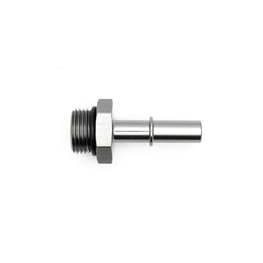DeatschWerks - DeatschWerks 8AN ORB Male to 3/8in Male EFI Quick Connect Adapter - Anodized Matte Black - Demon Performance