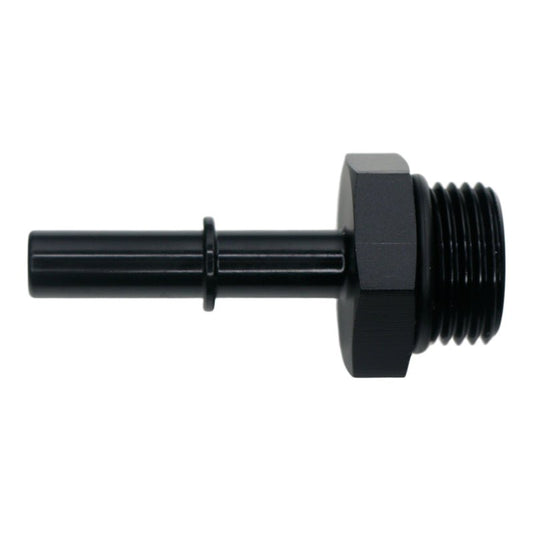 DeatschWerks - DeatschWerks 8AN ORB Male to 5/16in Male EFI Quick Connect Adapter - Anodized Matte Black - Demon Performance