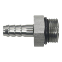 DeatschWerks - DeatschWerks 8AN ORB Male to 5/16in Male Triple Barb Fitting (Incl O-Ring) - Anodized DW Titanium - Demon Performance