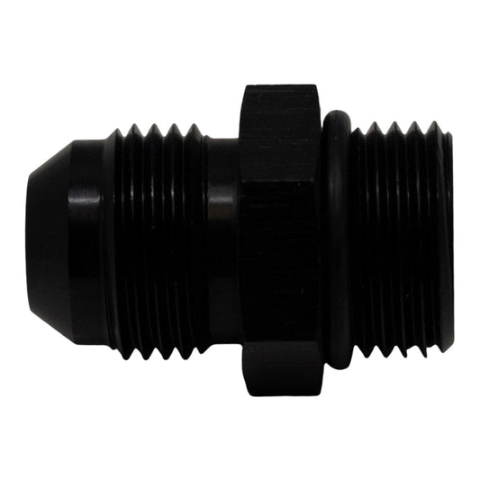 DeatschWerks - DeatschWerks 8AN ORB Male to 8AN Male Flare Adapter (Incl O-Ring) - Anodized Matte Black - Demon Performance