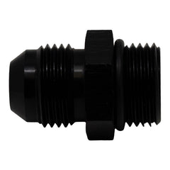 DeatschWerks - DeatschWerks 8AN ORB Male to 8AN Male Flare Adapter (Incl O-Ring) - Anodized Matte Black - Demon Performance