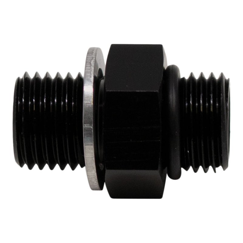 DeatschWerks - DeatschWerks 8AN ORB Male to M18 X 1.5 Metric Male (Incl O-Ring and Washer) - Anodized Matte Black - Demon Performance