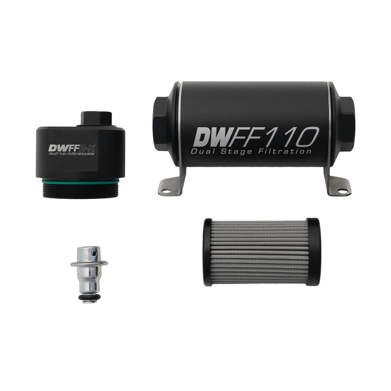DeatschWerks - DeatschWerks DWFFR - X 110mm Billet Fuel Filter Regulator - 10 Micron - Demon Performance