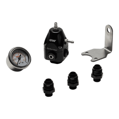 DeatschWerks - DeatschWerks DWR550C Adjustable Carburetor Regulator w/ 8AN Fittings and Gauge - Demon Performance