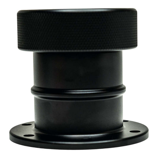 DeatschWerks - DeatschWerks Straight Filler Neck w/Cap - Matte Black - Demon Performance