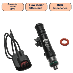 DeatschWerks - DeatschWerks Universal 800cc Single Fuel Injector / 60mm Length / 14mm O-Ring Seals - Demon Performance