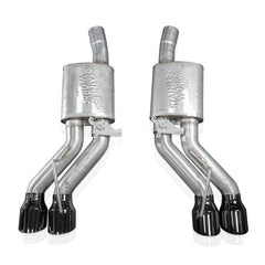Stainless Works 22-25 Cadillac CT5-V Blackwing Axleback Exhaust - Black Chrome Tips