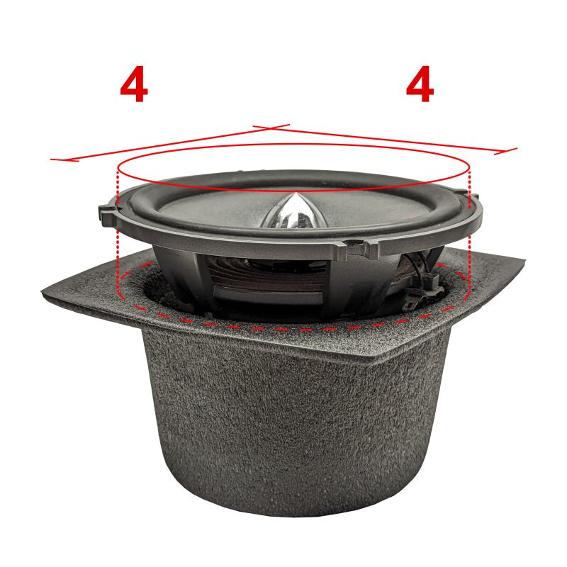 DEI - DEI Speaker Baffles 4in Round Slim Pair - Demon Performance