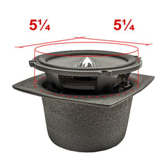 DEI - DEI Speaker Baffles 5.25in Round 6.5in Wide 6.5 Height 4in Deep Pair - Demon Performance