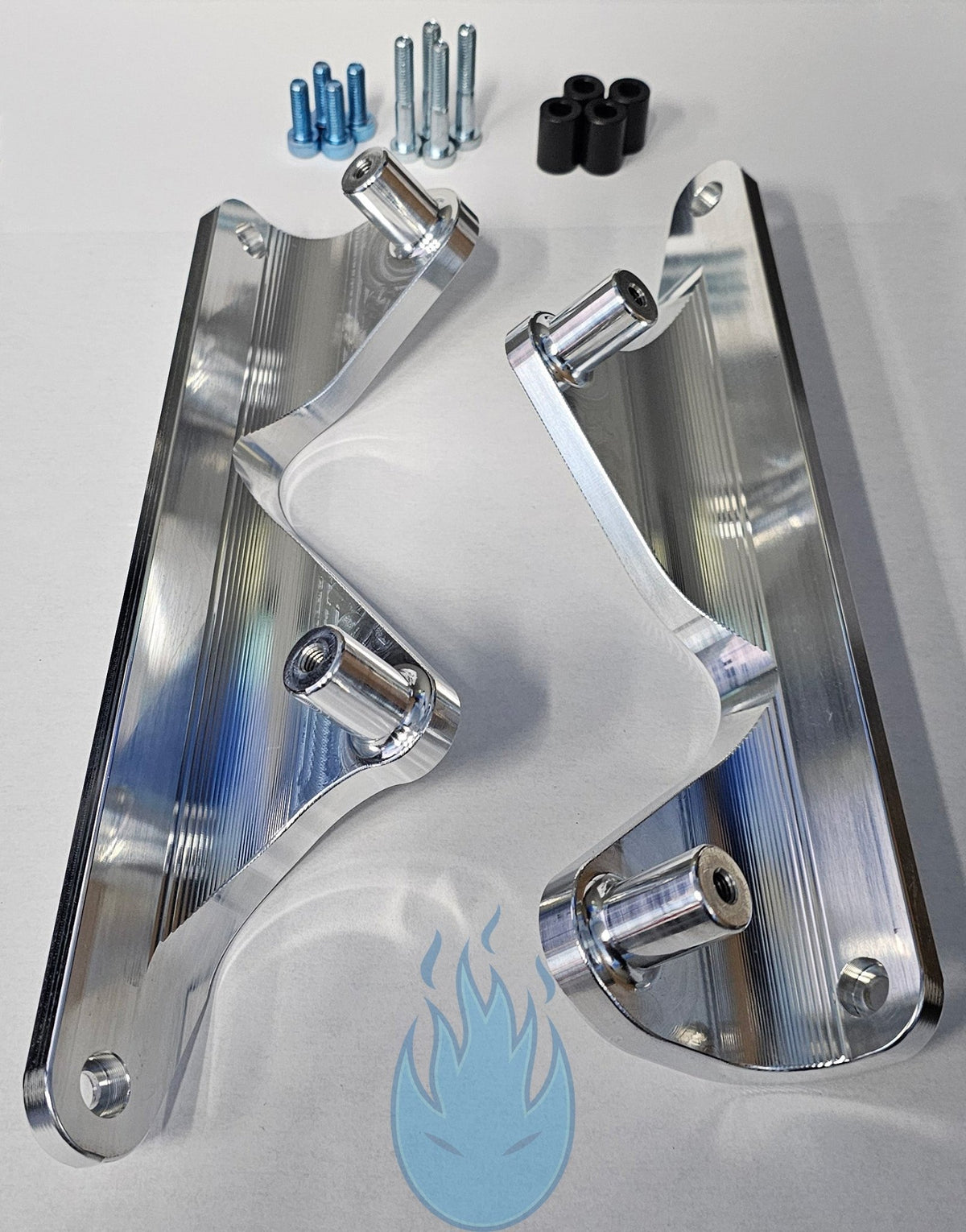 Demon Performance - Demon Performance Fuel Rail Bracket Adapters for Edelbrock 3rd Gen Hemi Intake Manifold - Demon Performance