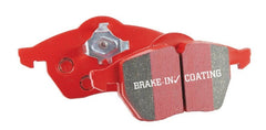 EBC - EBC 01 - 03 Porsche 911 (996) (Cast Iron Rotor only) 3.6 Twin Turbo GT2 Redstuff Front Brake Pads - Demon Performance