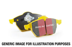 EBC - EBC 01 - 03 Porsche 911 (996) (Cast Iron Rotor only) 3.6 Twin Turbo GT2 Yellowstuff Front Brake Pads - Demon Performance