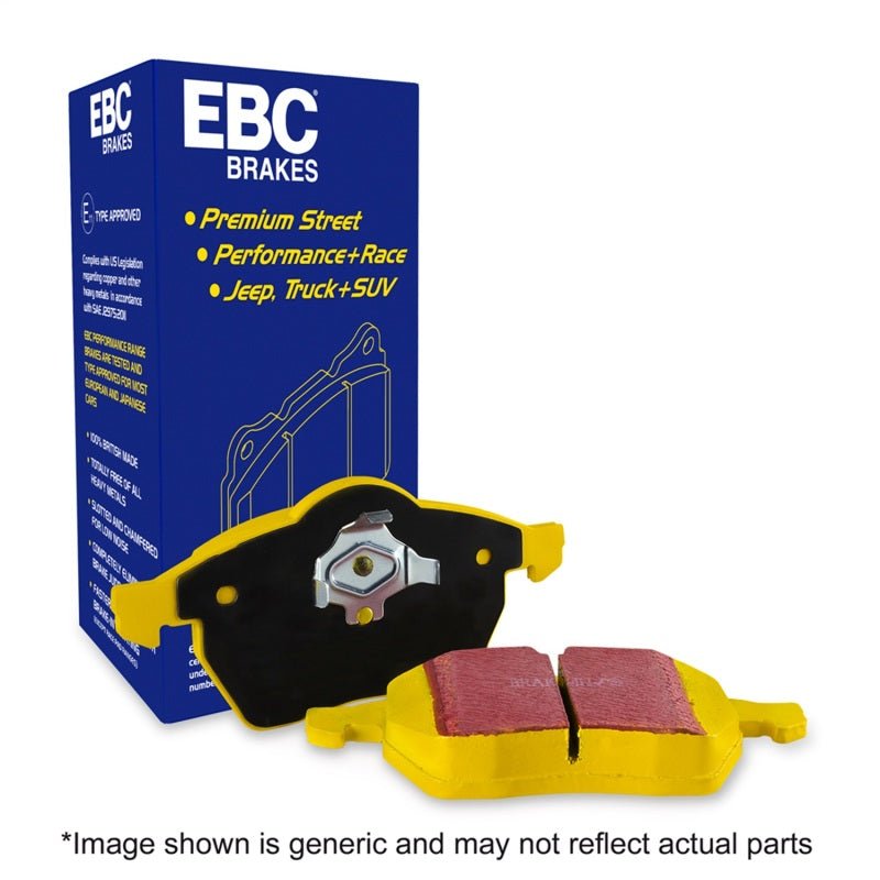 EBC - EBC 01 - 03 Porsche 911 (996) (Cast Iron Rotor only) 3.6 Twin Turbo GT2 Yellowstuff Front Brake Pads - Demon Performance