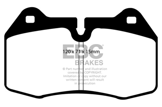 EBC - EBC 03 - 04 Infiniti G35 3.5 (Manual) (Brembo) Redstuff Front Brake Pads - Demon Performance