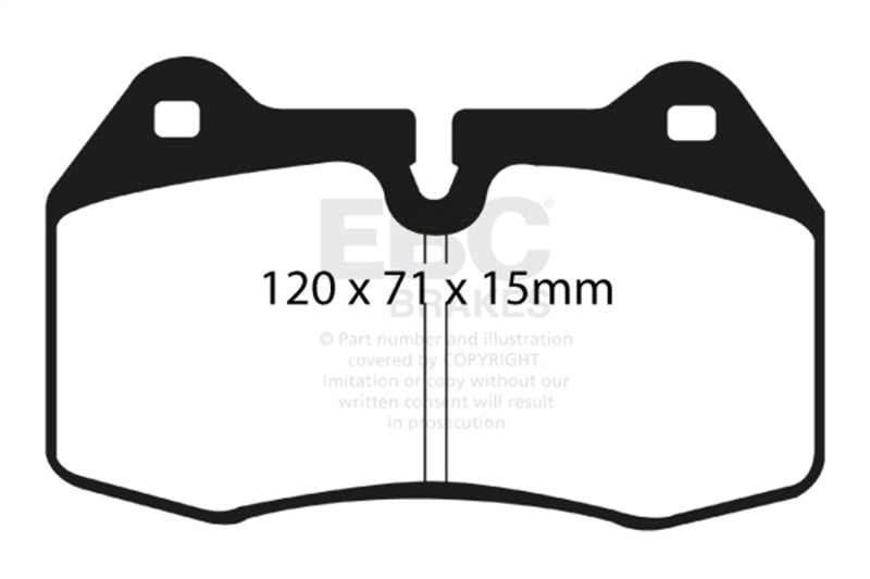 EBC - EBC 03 - 04 Infiniti G35 3.5 (Manual) (Brembo) Redstuff Front Brake Pads - Demon Performance
