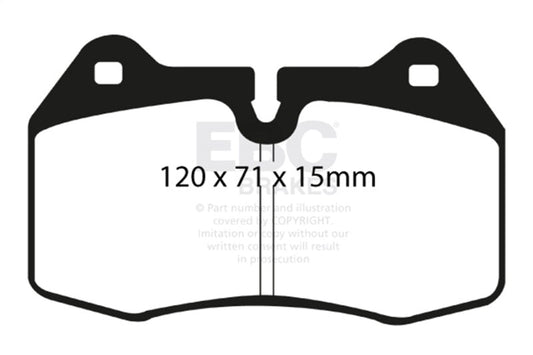 EBC - EBC 03 - 04 Infiniti G35 3.5 (Manual) (Brembo) Redstuff Front Brake Pads - Demon Performance