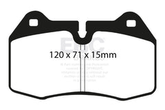EBC - EBC 03 - 04 Infiniti G35 3.5 (Manual) (Brembo) Redstuff Front Brake Pads - Demon Performance