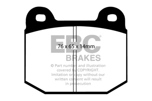 EBC - EBC 03 - 04 Infiniti G35 3.5 (Manual) (Brembo) Redstuff Rear Brake Pads - Demon Performance