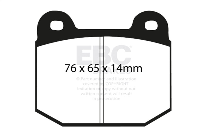 EBC - EBC 03 - 04 Infiniti G35 3.5 (Manual) (Brembo) Redstuff Rear Brake Pads - Demon Performance