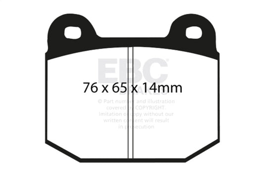 EBC - EBC 03 - 04 Infiniti G35 3.5 (Manual) (Brembo) Redstuff Rear Brake Pads - Demon Performance