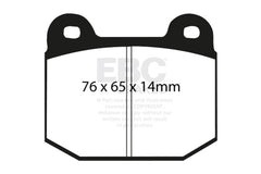 EBC - EBC 03 - 04 Infiniti G35 3.5 (Manual) (Brembo) Redstuff Rear Brake Pads - Demon Performance