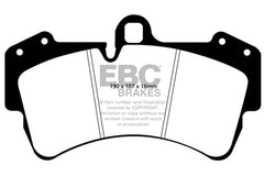 EBC - EBC 03 - 07 Porsche Cayenne 4.5 (350mm Rotors) Redstuff Front Brake Pads - Demon Performance