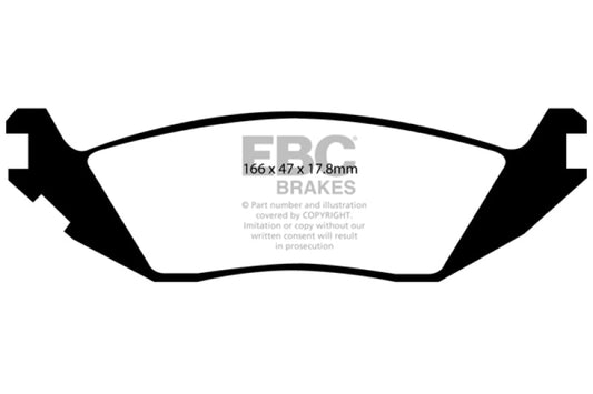 EBC - EBC 03+ Dodge B150 B1500 Cargo 1500 Van 1/2 Ton Ultimax2 Rear Brake Pads - Demon Performance