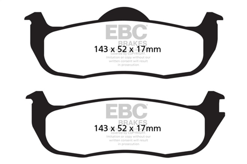 EBC - EBC 04 - 05 Infiniti QX56 5.6 Yellowstuff Rear Brake Pads - Demon Performance