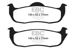 EBC - EBC 04 - 05 Infiniti QX56 5.6 Yellowstuff Rear Brake Pads - Demon Performance