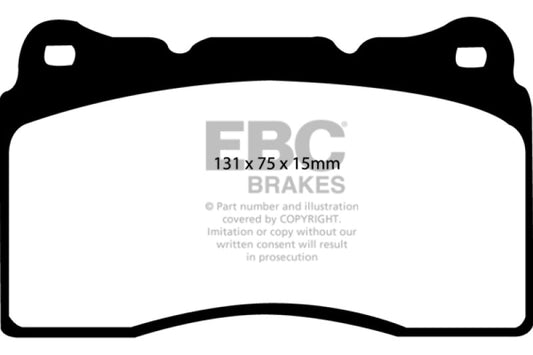 EBC - EBC 04 - 08 Acura TL 3.2 (Manual)(Brembo) Redstuff Front Brake Pads - Demon Performance