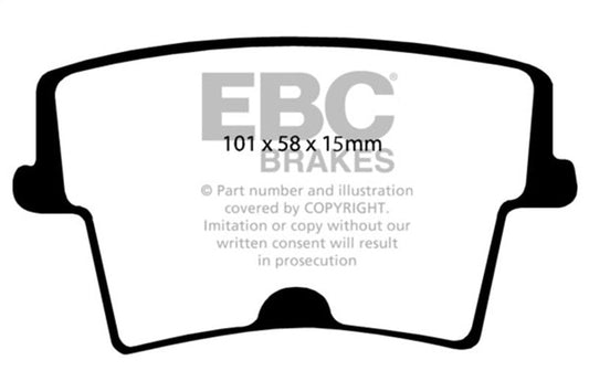 EBC - EBC 05 - 10 Chrysler 300C 5.7 Redstuff Rear Brake Pads - Demon Performance