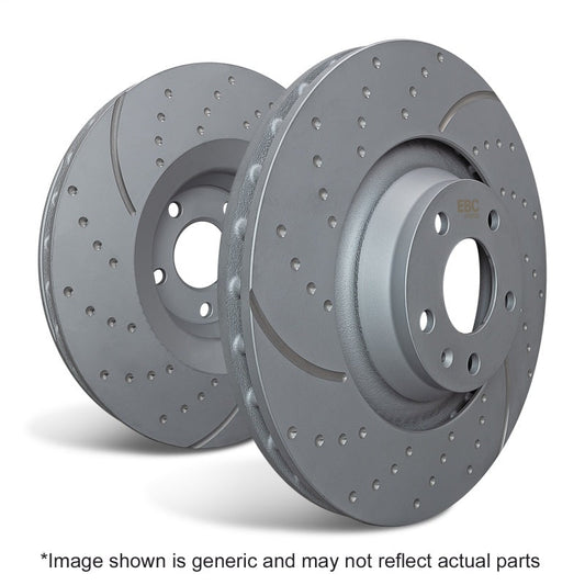 EBC - EBC 05 - 10 Chrysler 300C 6.1 SRT8 GD Sport Rear Rotors - Demon Performance