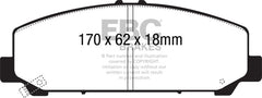 EBC - EBC 06 - 07 Infiniti QX56 5.6 (Akebono) Yellowstuff Front Brake Pads - Demon Performance
