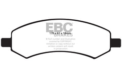 EBC - EBC 06 - 09 Chrysler Aspen 4.7 Extra Duty Front Brake Pads - Demon Performance