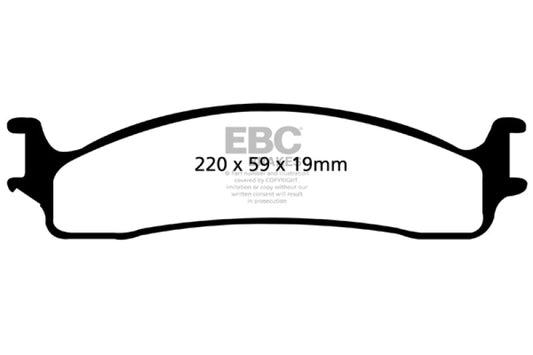 EBC - EBC 06 - 11 Dodge Ram 1500 Mega Cab 2WD Greenstuff Front Brake Pads - Demon Performance