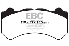 EBC - EBC 08 - 11 Nissan GT - R (R35) 3.8 Twin Turbo (Cast Iron Rotors) Yellowstuff Front Brake Pads - Demon Performance