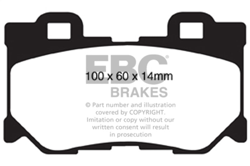 EBC - EBC 08 - 13 Infiniti FX50 5.0 Redstuff Rear Brake Pads - Demon Performance