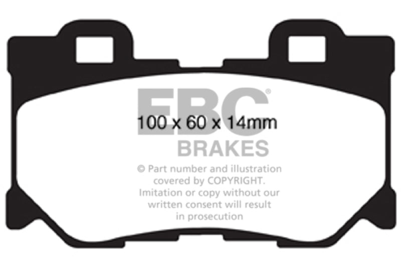 EBC - EBC 08 - 13 Infiniti FX50 5.0 Redstuff Rear Brake Pads - Demon Performance