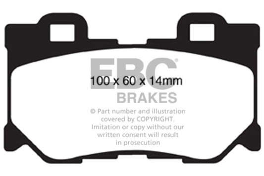 EBC - EBC 08 - 13 Infiniti FX50 5.0 Redstuff Rear Brake Pads - Demon Performance