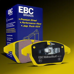 EBC - EBC 09 - 12 Porsche 911 (997) (Cast Iron Rotor only) 3.6 Carrera 2 Yellowstuff Rear Brake Pads - Demon Performance