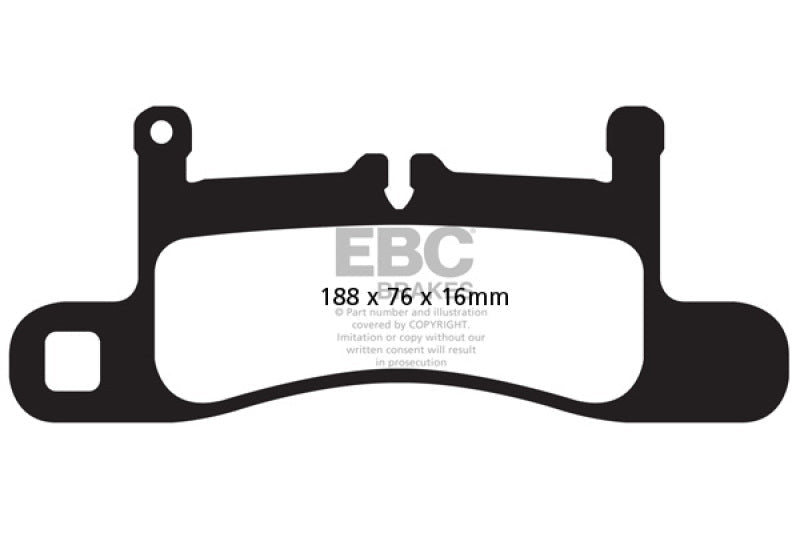 EBC - EBC 12 - 15 Porsche 911 (991) (Cast Iron Rotor only) 3.4 Carrera Redstuff Rear Brake Pads - Demon Performance